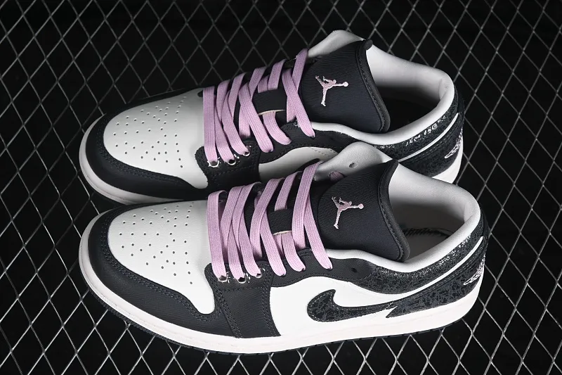 All categories Air Jordan Jordan series basketball shoes Air Jordan 1 Low G version pure original Air Jordan 1 Low AJ1 Joe 1 burst pattern black and white low-top retro culture basketball shoes II0595-001